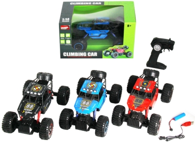 Радиоуправляема Кола Скалeн Катерач 1:14 – R/C Climbing Car със USB Зарядна Батерия, Дистанционно с Фина Настройка, 34×22×19 см